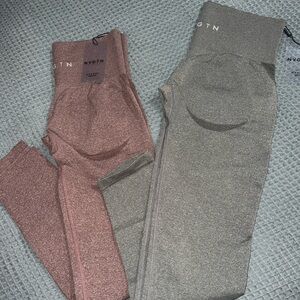 NVGTN Women's Leggings - Rose and Charcoal